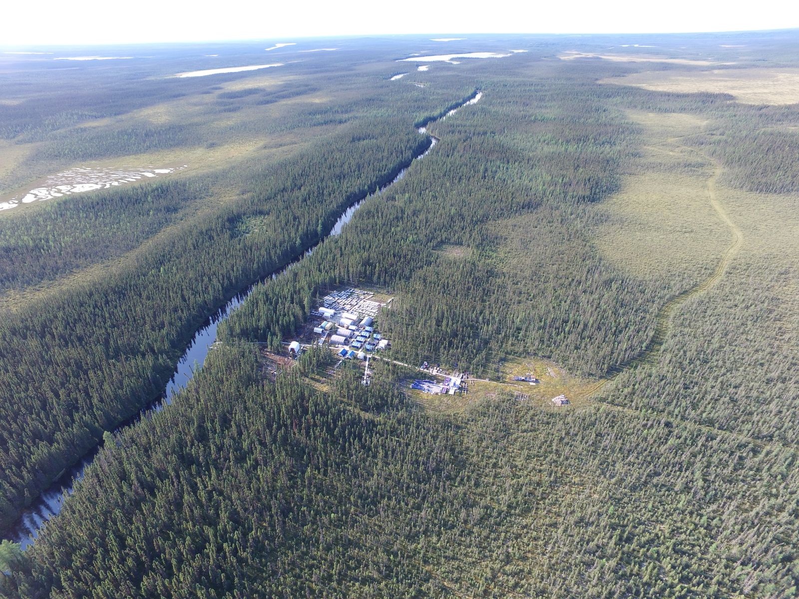 Drone aerial of project terrain